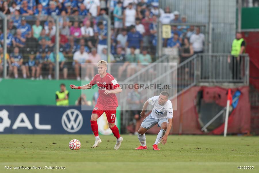 AKON Arena, Würzburg, 16.08.2024, sport, action, DFB, Fussball, 1. Hauptrunde, DFB-Pokal, TSG, FWK, TSG Hoffenheim, FC Würzburger Kickers - Bild-ID: 2428505