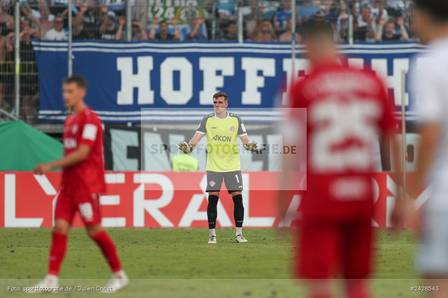 AKON Arena, Würzburg, 16.08.2024, sport, action, DFB, Fussball, 1. Hauptrunde, DFB-Pokal, TSG, FWK, TSG Hoffenheim, FC Würzburger Kickers - Bild-ID: 2428543