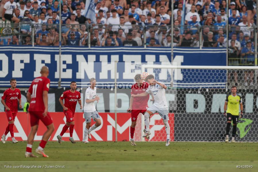 AKON Arena, Würzburg, 16.08.2024, sport, action, DFB, Fussball, 1. Hauptrunde, DFB-Pokal, TSG, FWK, TSG Hoffenheim, FC Würzburger Kickers - Bild-ID: 2428590