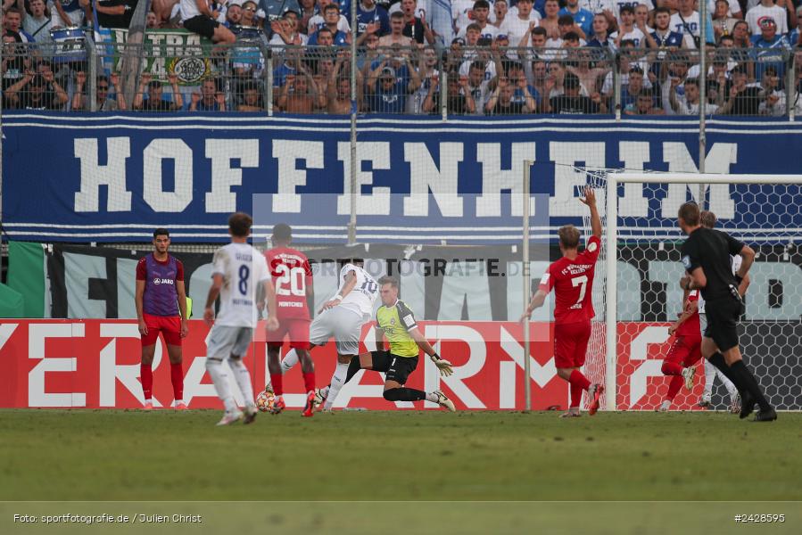 AKON Arena, Würzburg, 16.08.2024, sport, action, DFB, Fussball, 1. Hauptrunde, DFB-Pokal, TSG, FWK, TSG Hoffenheim, FC Würzburger Kickers - Bild-ID: 2428595