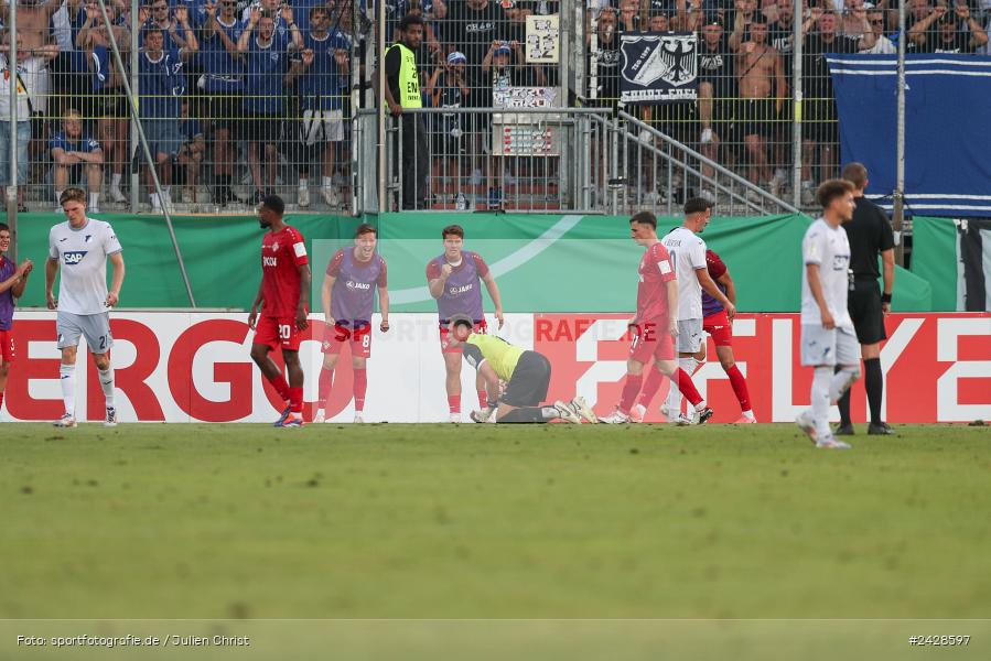 AKON Arena, Würzburg, 16.08.2024, sport, action, DFB, Fussball, 1. Hauptrunde, DFB-Pokal, TSG, FWK, TSG Hoffenheim, FC Würzburger Kickers - Bild-ID: 2428597
