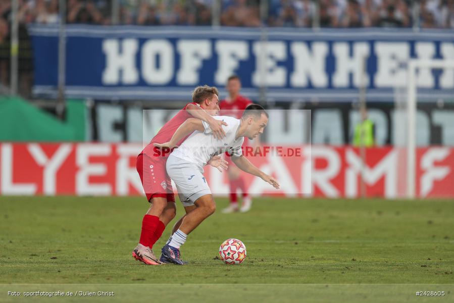 AKON Arena, Würzburg, 16.08.2024, sport, action, DFB, Fussball, 1. Hauptrunde, DFB-Pokal, TSG, FWK, TSG Hoffenheim, FC Würzburger Kickers - Bild-ID: 2428605