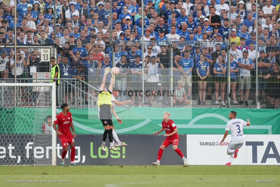 AKON Arena, Würzburg, 16.08.2024, sport, action, DFB, Fussball, 1. Hauptrunde, DFB-Pokal, TSG, FWK, TSG Hoffenheim, FC Würzburger Kickers - Bild-ID: 2428607