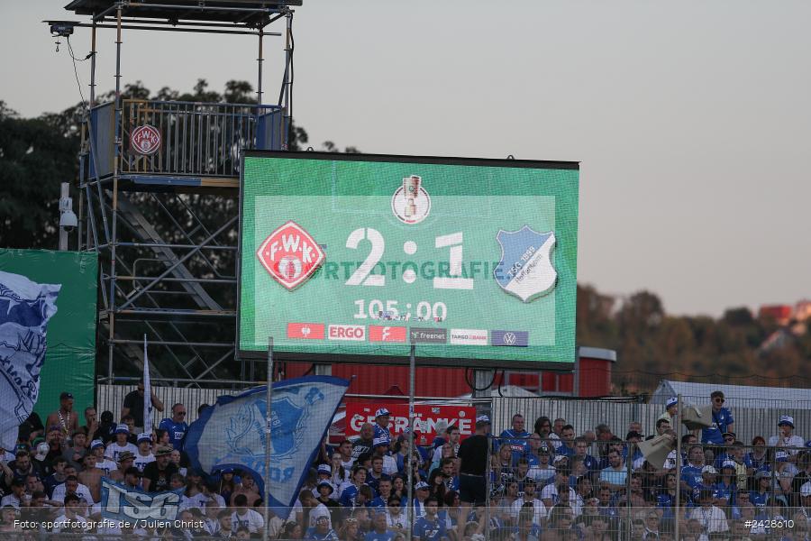 AKON Arena, Würzburg, 16.08.2024, sport, action, DFB, Fussball, 1. Hauptrunde, DFB-Pokal, TSG, FWK, TSG Hoffenheim, FC Würzburger Kickers - Bild-ID: 2428610