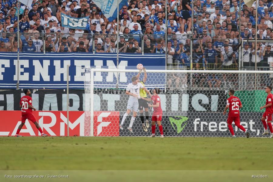 AKON Arena, Würzburg, 16.08.2024, sport, action, DFB, Fussball, 1. Hauptrunde, DFB-Pokal, TSG, FWK, TSG Hoffenheim, FC Würzburger Kickers - Bild-ID: 2428611
