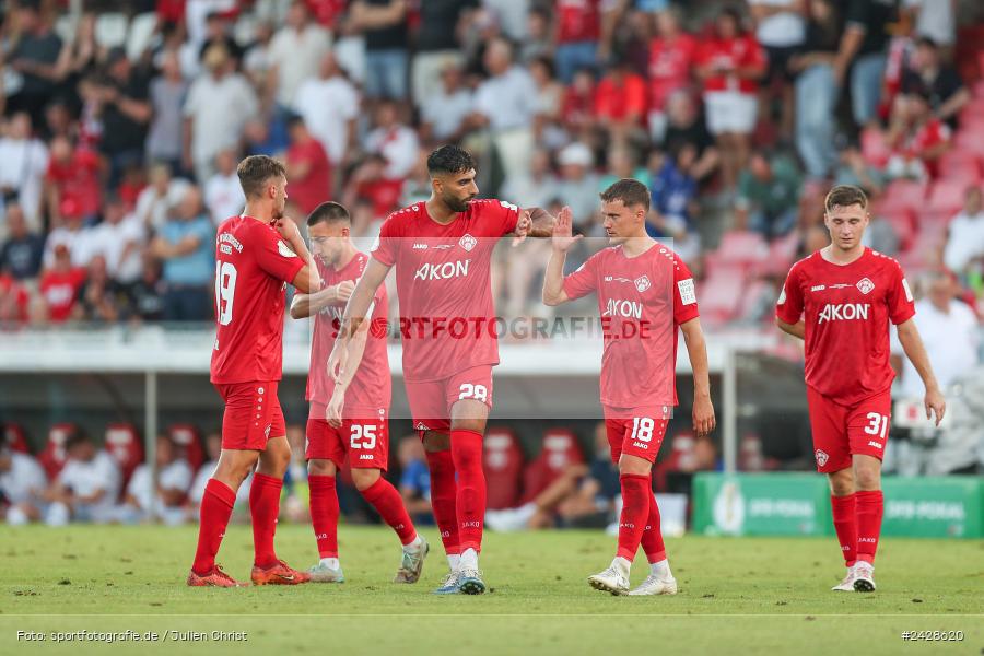 AKON Arena, Würzburg, 16.08.2024, sport, action, DFB, Fussball, 1. Hauptrunde, DFB-Pokal, TSG, FWK, TSG Hoffenheim, FC Würzburger Kickers - Bild-ID: 2428620