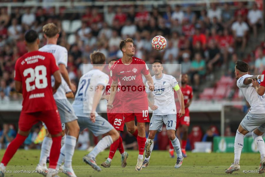 AKON Arena, Würzburg, 16.08.2024, sport, action, DFB, Fussball, 1. Hauptrunde, DFB-Pokal, TSG, FWK, TSG Hoffenheim, FC Würzburger Kickers - Bild-ID: 2428632