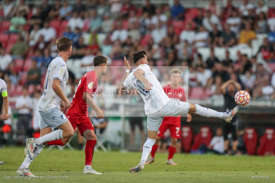 AKON Arena, Würzburg, 16.08.2024, sport, action, DFB, Fussball, 1. Hauptrunde, DFB-Pokal, TSG, FWK, TSG Hoffenheim, FC Würzburger Kickers - Bild-ID: 2428634