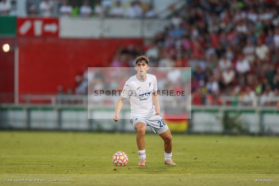 AKON Arena, Würzburg, 16.08.2024, sport, action, DFB, Fussball, 1. Hauptrunde, DFB-Pokal, TSG, FWK, TSG Hoffenheim, FC Würzburger Kickers - Bild-ID: 2428694