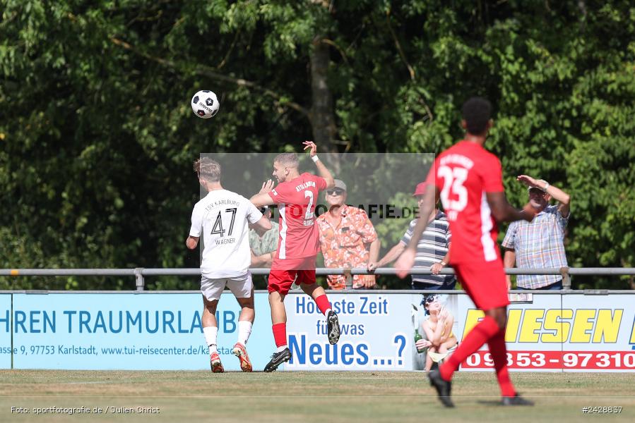 Fundamentum Sportpark, Karlburg, 17.08.2024, sport, action, BFV, Fussball, 7. Spieltag, Bayernliga Nord, ATSV, TSV, ATSV Erlangen, TSV Karlburg - Bild-ID: 2428837 Fundamentum Sportpark, Karlburg, 17.08.2024, sport, action, BFV, Fussball, 7. Spieltag, Bayernliga Nord, ATSV, TSV, ATSV Erlangen, TSV Karlburg - Bild-ID: 2428837