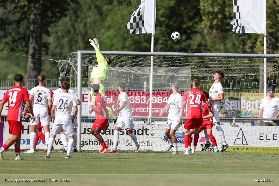 Fundamentum Sportpark, Karlburg, 17.08.2024, sport, action, BFV, Fussball, 7. Spieltag, Bayernliga Nord, ATSV, TSV, ATSV Erlangen, TSV Karlburg - Bild-ID: 2428889