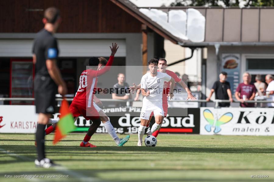 Fundamentum Sportpark, Karlburg, 17.08.2024, sport, action, BFV, Fussball, 7. Spieltag, Bayernliga Nord, ATSV, TSV, ATSV Erlangen, TSV Karlburg - Bild-ID: 2428899