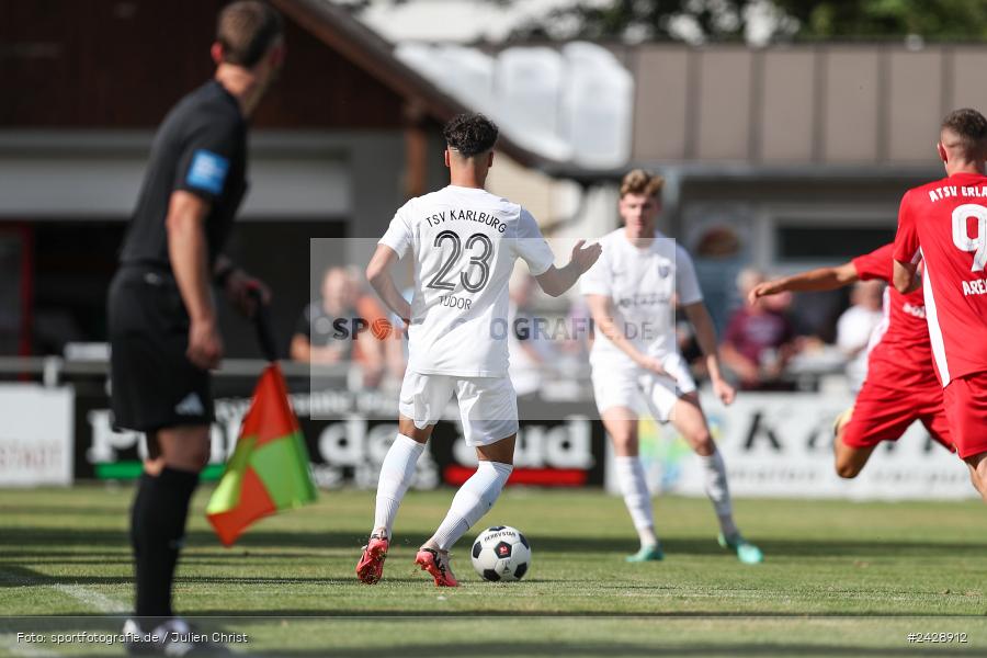 Fundamentum Sportpark, Karlburg, 17.08.2024, sport, action, BFV, Fussball, 7. Spieltag, Bayernliga Nord, ATSV, TSV, ATSV Erlangen, TSV Karlburg - Bild-ID: 2428912 Fundamentum Sportpark, Karlburg, 17.08.2024, sport, action, BFV, Fussball, 7. Spieltag, Bayernliga Nord, ATSV, TSV, ATSV Erlangen, TSV Karlburg - Bild-ID: 2428912