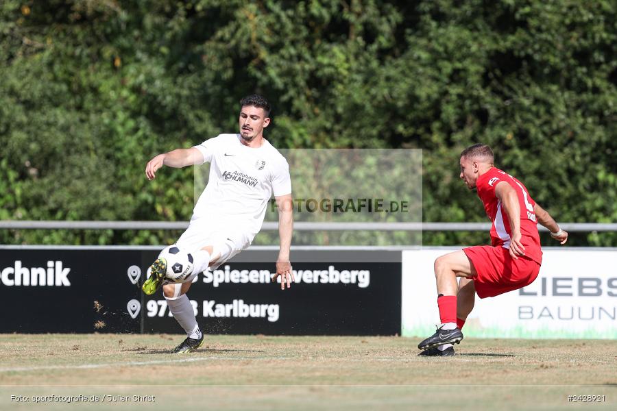 Fundamentum Sportpark, Karlburg, 17.08.2024, sport, action, BFV, Fussball, 7. Spieltag, Bayernliga Nord, ATSV, TSV, ATSV Erlangen, TSV Karlburg - Bild-ID: 2428921 Fundamentum Sportpark, Karlburg, 17.08.2024, sport, action, BFV, Fussball, 7. Spieltag, Bayernliga Nord, ATSV, TSV, ATSV Erlangen, TSV Karlburg - Bild-ID: 2428921