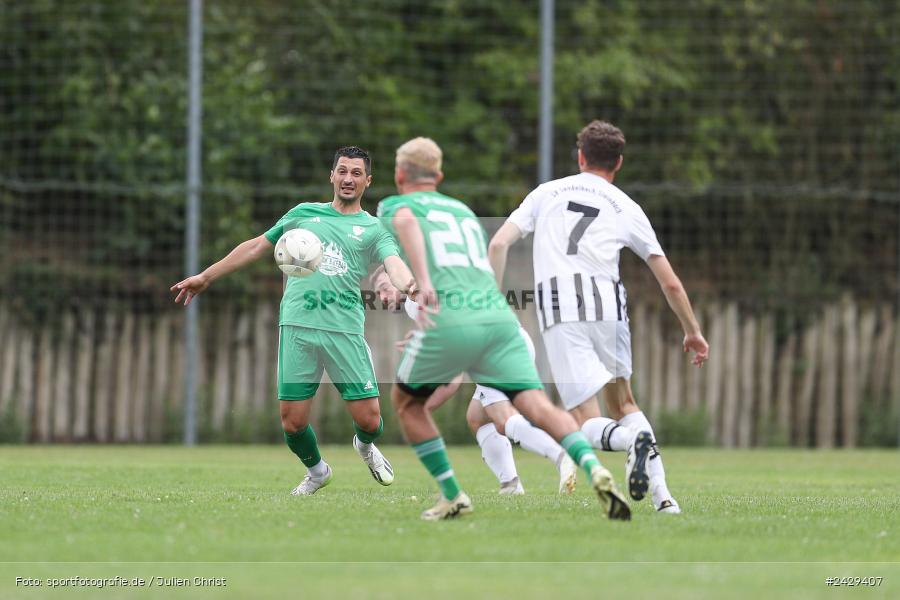 sport, action, Steinbach, Sportgelände, SVSS, SV-DJK Wombach, SV Sendelbach-Steinbach, Kreisklasse Würzburg Gr. 3 WÜ, Fussball, DJK, BFV, 5. Spieltag, 18.08.2024 - Bild-ID: 2429407