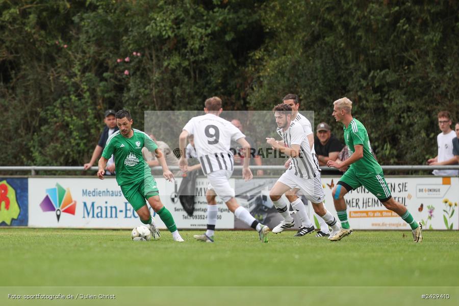 sport, action, Steinbach, Sportgelände, SVSS, SV-DJK Wombach, SV Sendelbach-Steinbach, Kreisklasse Würzburg Gr. 3 WÜ, Fussball, DJK, BFV, 5. Spieltag, 18.08.2024 - Bild-ID: 2429410