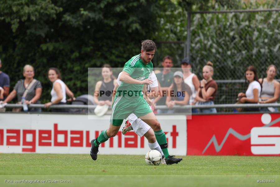 sport, action, Steinbach, Sportgelände, SVSS, SV-DJK Wombach, SV Sendelbach-Steinbach, Kreisklasse Würzburg Gr. 3 WÜ, Fussball, DJK, BFV, 5. Spieltag, 18.08.2024 - Bild-ID: 2429414