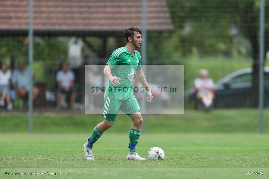 sport, action, Steinbach, Sportgelände, SVSS, SV-DJK Wombach, SV Sendelbach-Steinbach, Kreisklasse Würzburg Gr. 3 WÜ, Fussball, DJK, BFV, 5. Spieltag, 18.08.2024 - Bild-ID: 2429419