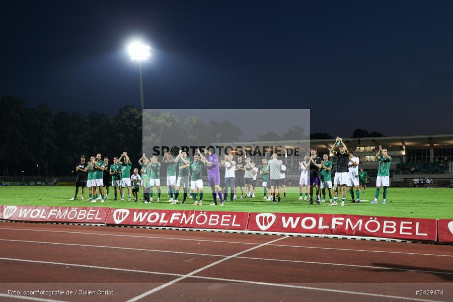 Willy-Sachs-Stadion, Schweinfurt, 20.08.2024, sport, action, BFV, Fussball, Toto-Pokal, BFV-Verbandspokal, AUB, FCS, TSV Aubstadt, 1. FC Schweinfurt 1905 - Bild-ID: 2429474