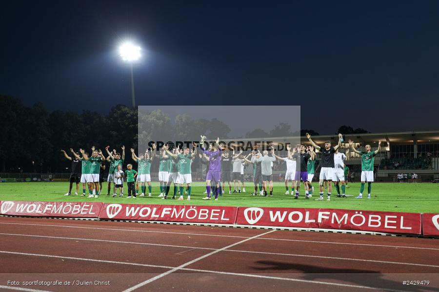 Willy-Sachs-Stadion, Schweinfurt, 20.08.2024, sport, action, BFV, Fussball, Toto-Pokal, BFV-Verbandspokal, AUB, FCS, TSV Aubstadt, 1. FC Schweinfurt 1905 - Bild-ID: 2429479