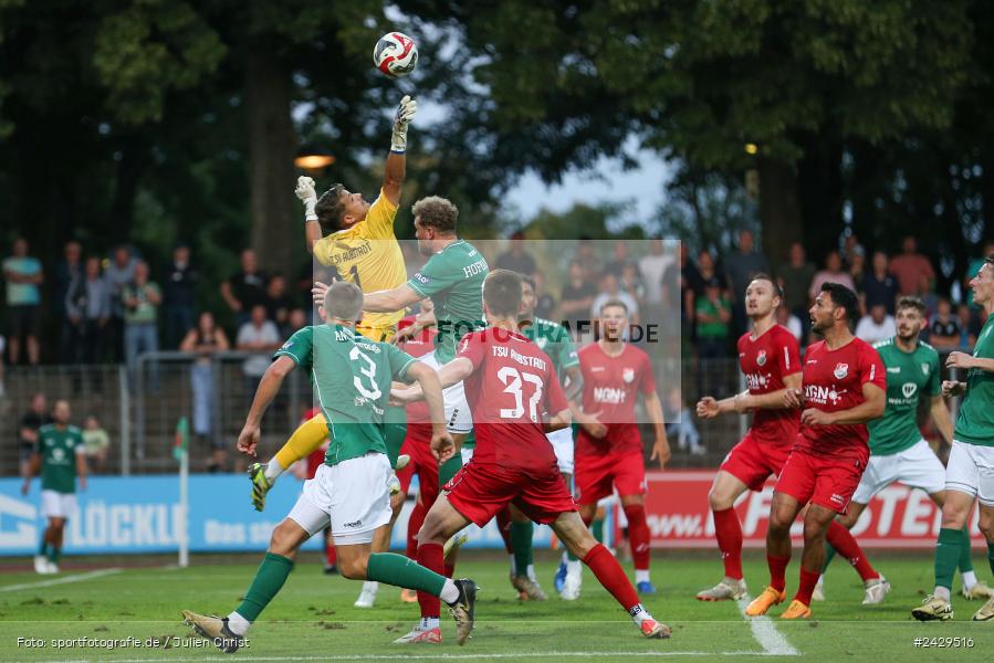 Willy-Sachs-Stadion, Schweinfurt, 20.08.2024, sport, action, BFV, Fussball, Toto-Pokal, BFV-Verbandspokal, AUB, FCS, TSV Aubstadt, 1. FC Schweinfurt 1905 - Bild-ID: 2429516
