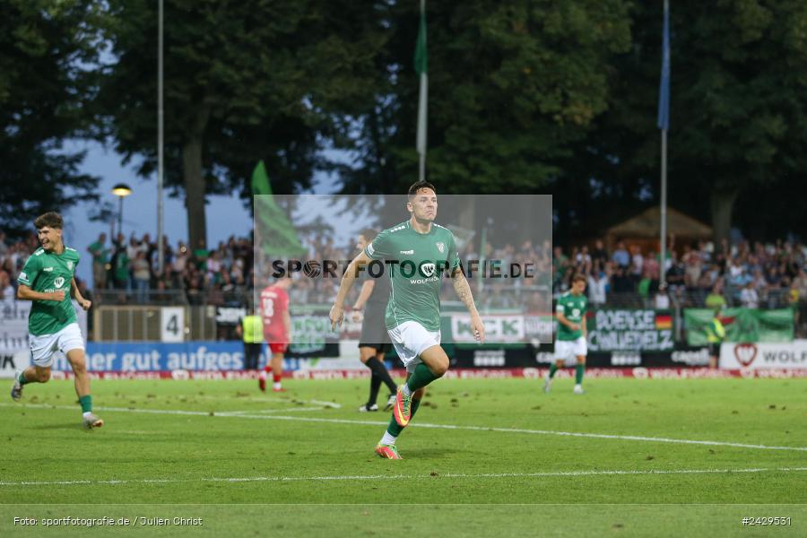 Willy-Sachs-Stadion, Schweinfurt, 20.08.2024, sport, action, BFV, Fussball, Toto-Pokal, BFV-Verbandspokal, AUB, FCS, TSV Aubstadt, 1. FC Schweinfurt 1905 - Bild-ID: 2429531