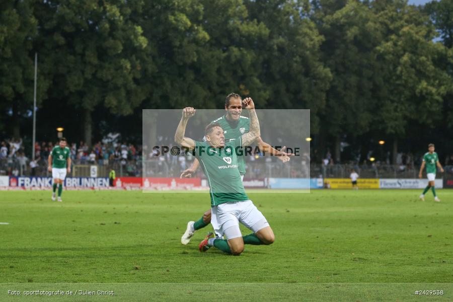 Willy-Sachs-Stadion, Schweinfurt, 20.08.2024, sport, action, BFV, Fussball, Toto-Pokal, BFV-Verbandspokal, AUB, FCS, TSV Aubstadt, 1. FC Schweinfurt 1905 - Bild-ID: 2429538