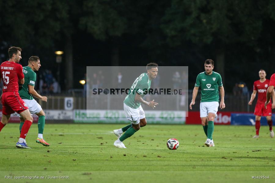 Willy-Sachs-Stadion, Schweinfurt, 20.08.2024, sport, action, BFV, Fussball, Toto-Pokal, BFV-Verbandspokal, AUB, FCS, TSV Aubstadt, 1. FC Schweinfurt 1905 - Bild-ID: 2429564