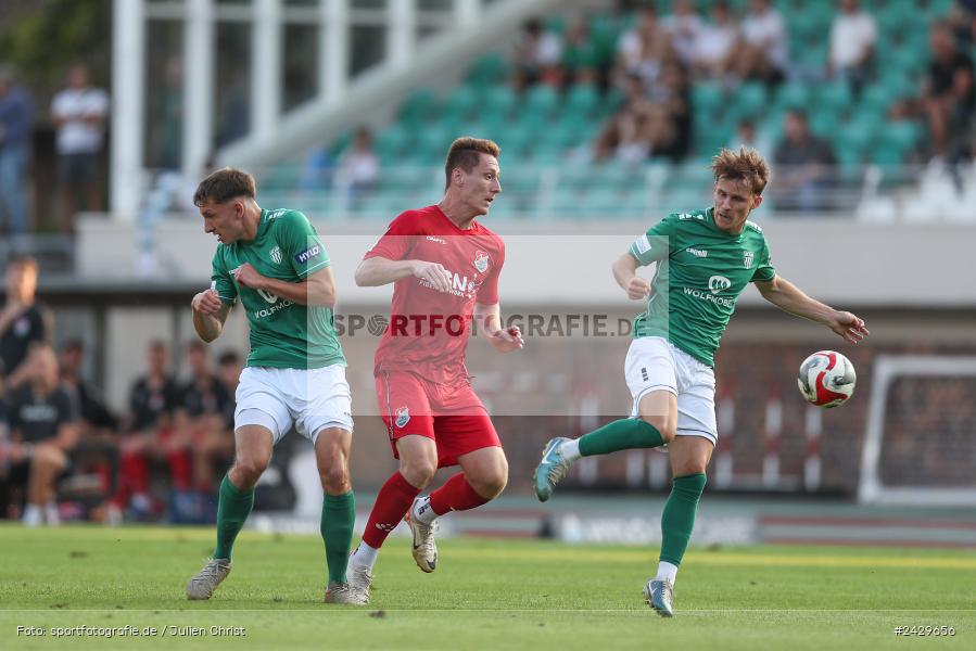 Willy-Sachs-Stadion, Schweinfurt, 20.08.2024, sport, action, BFV, Fussball, Toto-Pokal, BFV-Verbandspokal, AUB, FCS, TSV Aubstadt, 1. FC Schweinfurt 1905 - Bild-ID: 2429656