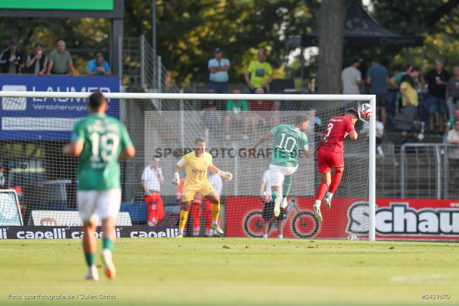 Willy-Sachs-Stadion, Schweinfurt, 20.08.2024, sport, action, BFV, Fussball, Toto-Pokal, BFV-Verbandspokal, AUB, FCS, TSV Aubstadt, 1. FC Schweinfurt 1905 - Bild-ID: 2429670