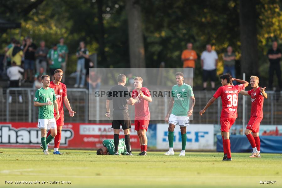 Willy-Sachs-Stadion, Schweinfurt, 20.08.2024, sport, action, BFV, Fussball, Toto-Pokal, BFV-Verbandspokal, AUB, FCS, TSV Aubstadt, 1. FC Schweinfurt 1905 - Bild-ID: 2429671