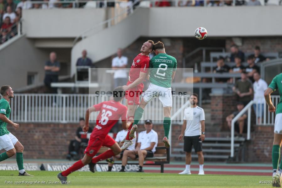 Willy-Sachs-Stadion, Schweinfurt, 20.08.2024, sport, action, BFV, Fussball, Toto-Pokal, BFV-Verbandspokal, AUB, FCS, TSV Aubstadt, 1. FC Schweinfurt 1905 - Bild-ID: 2429677