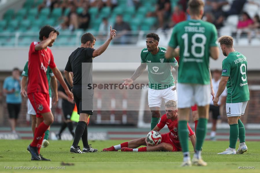 Willy-Sachs-Stadion, Schweinfurt, 20.08.2024, sport, action, BFV, Fussball, Toto-Pokal, BFV-Verbandspokal, AUB, FCS, TSV Aubstadt, 1. FC Schweinfurt 1905 - Bild-ID: 2429690