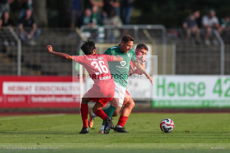 Willy-Sachs-Stadion, Schweinfurt, 20.08.2024, sport, action, BFV, Fussball, Toto-Pokal, BFV-Verbandspokal, AUB, FCS, TSV Aubstadt, 1. FC Schweinfurt 1905 - Bild-ID: 2429707