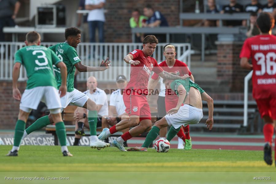 Willy-Sachs-Stadion, Schweinfurt, 20.08.2024, sport, action, BFV, Fussball, Toto-Pokal, BFV-Verbandspokal, AUB, FCS, TSV Aubstadt, 1. FC Schweinfurt 1905 - Bild-ID: 2429725