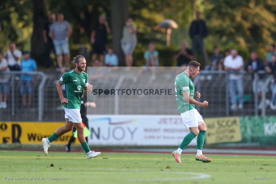 Willy-Sachs-Stadion, Schweinfurt, 20.08.2024, sport, action, BFV, Fussball, Toto-Pokal, BFV-Verbandspokal, AUB, FCS, TSV Aubstadt, 1. FC Schweinfurt 1905 - Bild-ID: 2429744