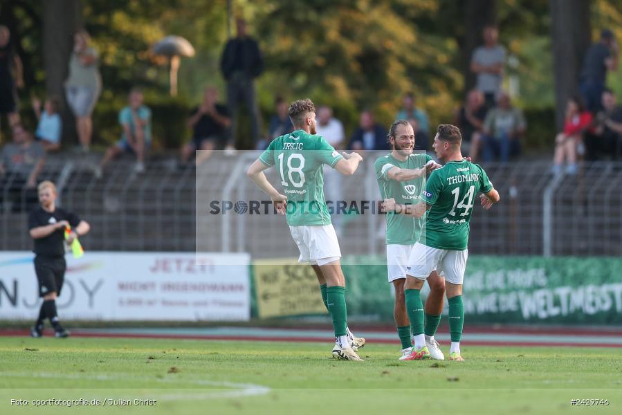 Willy-Sachs-Stadion, Schweinfurt, 20.08.2024, sport, action, BFV, Fussball, Toto-Pokal, BFV-Verbandspokal, AUB, FCS, TSV Aubstadt, 1. FC Schweinfurt 1905 - Bild-ID: 2429746