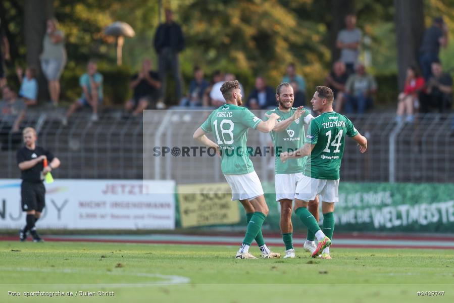 Willy-Sachs-Stadion, Schweinfurt, 20.08.2024, sport, action, BFV, Fussball, Toto-Pokal, BFV-Verbandspokal, AUB, FCS, TSV Aubstadt, 1. FC Schweinfurt 1905 - Bild-ID: 2429747