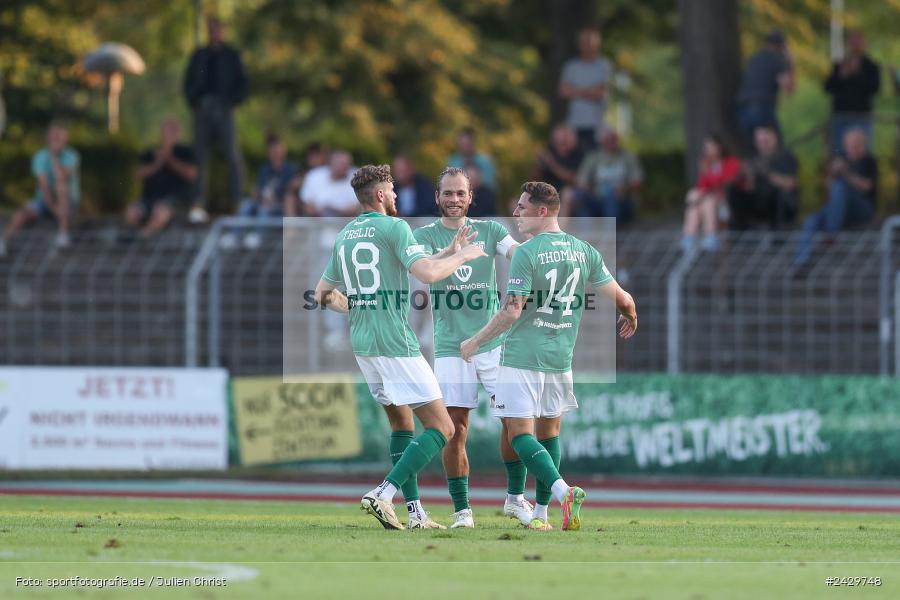 Willy-Sachs-Stadion, Schweinfurt, 20.08.2024, sport, action, BFV, Fussball, Toto-Pokal, BFV-Verbandspokal, AUB, FCS, TSV Aubstadt, 1. FC Schweinfurt 1905 - Bild-ID: 2429748