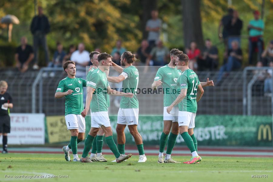 Willy-Sachs-Stadion, Schweinfurt, 20.08.2024, sport, action, BFV, Fussball, Toto-Pokal, BFV-Verbandspokal, AUB, FCS, TSV Aubstadt, 1. FC Schweinfurt 1905 - Bild-ID: 2429751