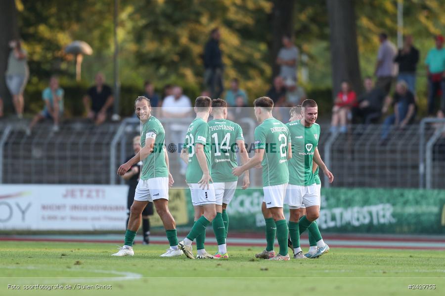 Willy-Sachs-Stadion, Schweinfurt, 20.08.2024, sport, action, BFV, Fussball, Toto-Pokal, BFV-Verbandspokal, AUB, FCS, TSV Aubstadt, 1. FC Schweinfurt 1905 - Bild-ID: 2429753