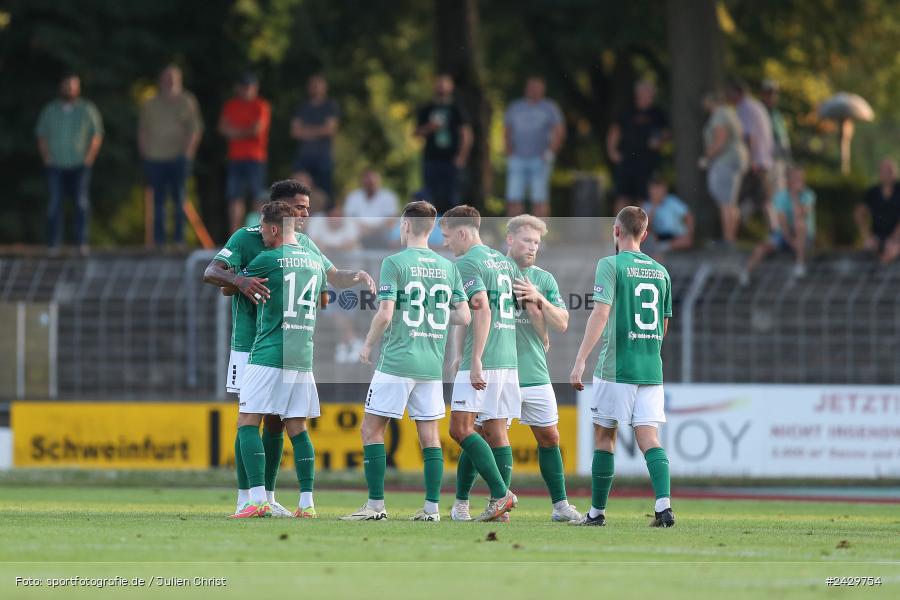 Willy-Sachs-Stadion, Schweinfurt, 20.08.2024, sport, action, BFV, Fussball, Toto-Pokal, BFV-Verbandspokal, AUB, FCS, TSV Aubstadt, 1. FC Schweinfurt 1905 - Bild-ID: 2429754