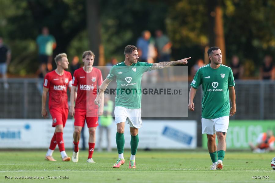 Willy-Sachs-Stadion, Schweinfurt, 20.08.2024, sport, action, BFV, Fussball, Toto-Pokal, BFV-Verbandspokal, AUB, FCS, TSV Aubstadt, 1. FC Schweinfurt 1905 - Bild-ID: 2429759