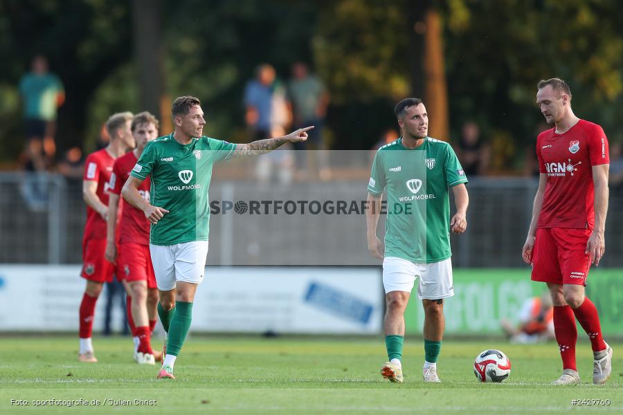 Willy-Sachs-Stadion, Schweinfurt, 20.08.2024, sport, action, BFV, Fussball, Toto-Pokal, BFV-Verbandspokal, AUB, FCS, TSV Aubstadt, 1. FC Schweinfurt 1905 - Bild-ID: 2429760
