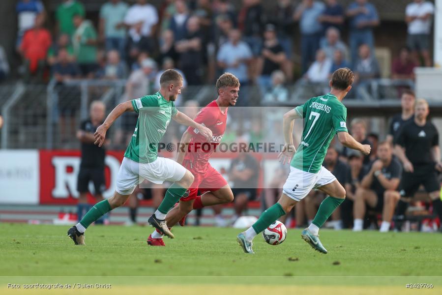 Willy-Sachs-Stadion, Schweinfurt, 20.08.2024, sport, action, BFV, Fussball, Toto-Pokal, BFV-Verbandspokal, AUB, FCS, TSV Aubstadt, 1. FC Schweinfurt 1905 - Bild-ID: 2429766