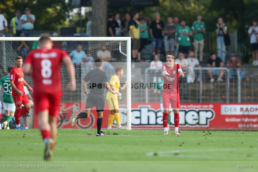 Willy-Sachs-Stadion, Schweinfurt, 20.08.2024, sport, action, BFV, Fussball, Toto-Pokal, BFV-Verbandspokal, AUB, FCS, TSV Aubstadt, 1. FC Schweinfurt 1905 - Bild-ID: 2429767