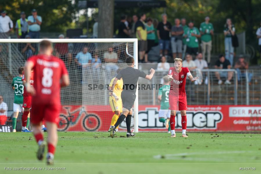 Willy-Sachs-Stadion, Schweinfurt, 20.08.2024, sport, action, BFV, Fussball, Toto-Pokal, BFV-Verbandspokal, AUB, FCS, TSV Aubstadt, 1. FC Schweinfurt 1905 - Bild-ID: 2429768