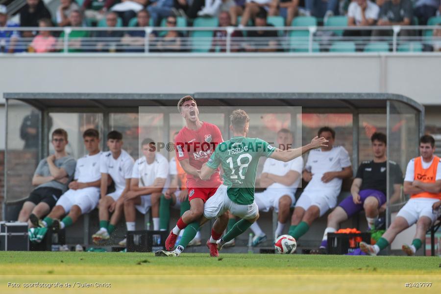 Willy-Sachs-Stadion, Schweinfurt, 20.08.2024, sport, action, BFV, Fussball, Toto-Pokal, BFV-Verbandspokal, AUB, FCS, TSV Aubstadt, 1. FC Schweinfurt 1905 - Bild-ID: 2429797