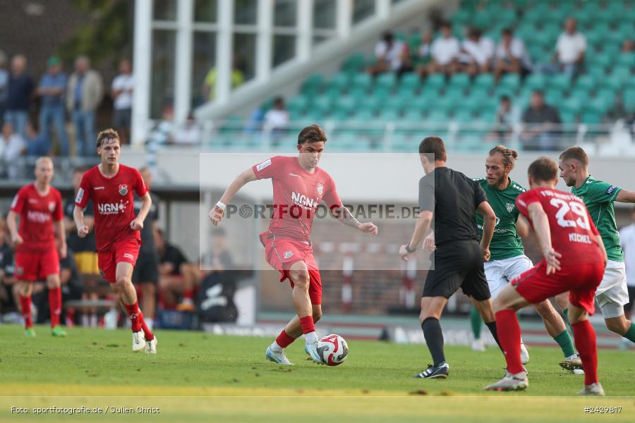 Willy-Sachs-Stadion, Schweinfurt, 20.08.2024, sport, action, BFV, Fussball, Toto-Pokal, BFV-Verbandspokal, AUB, FCS, TSV Aubstadt, 1. FC Schweinfurt 1905 - Bild-ID: 2429817