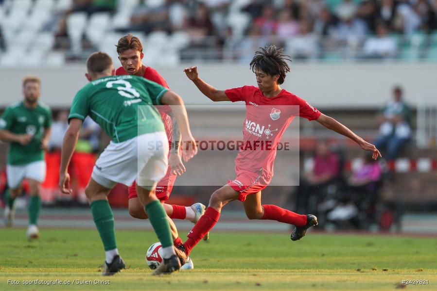 Willy-Sachs-Stadion, Schweinfurt, 20.08.2024, sport, action, BFV, Fussball, Toto-Pokal, BFV-Verbandspokal, AUB, FCS, TSV Aubstadt, 1. FC Schweinfurt 1905 - Bild-ID: 2429821